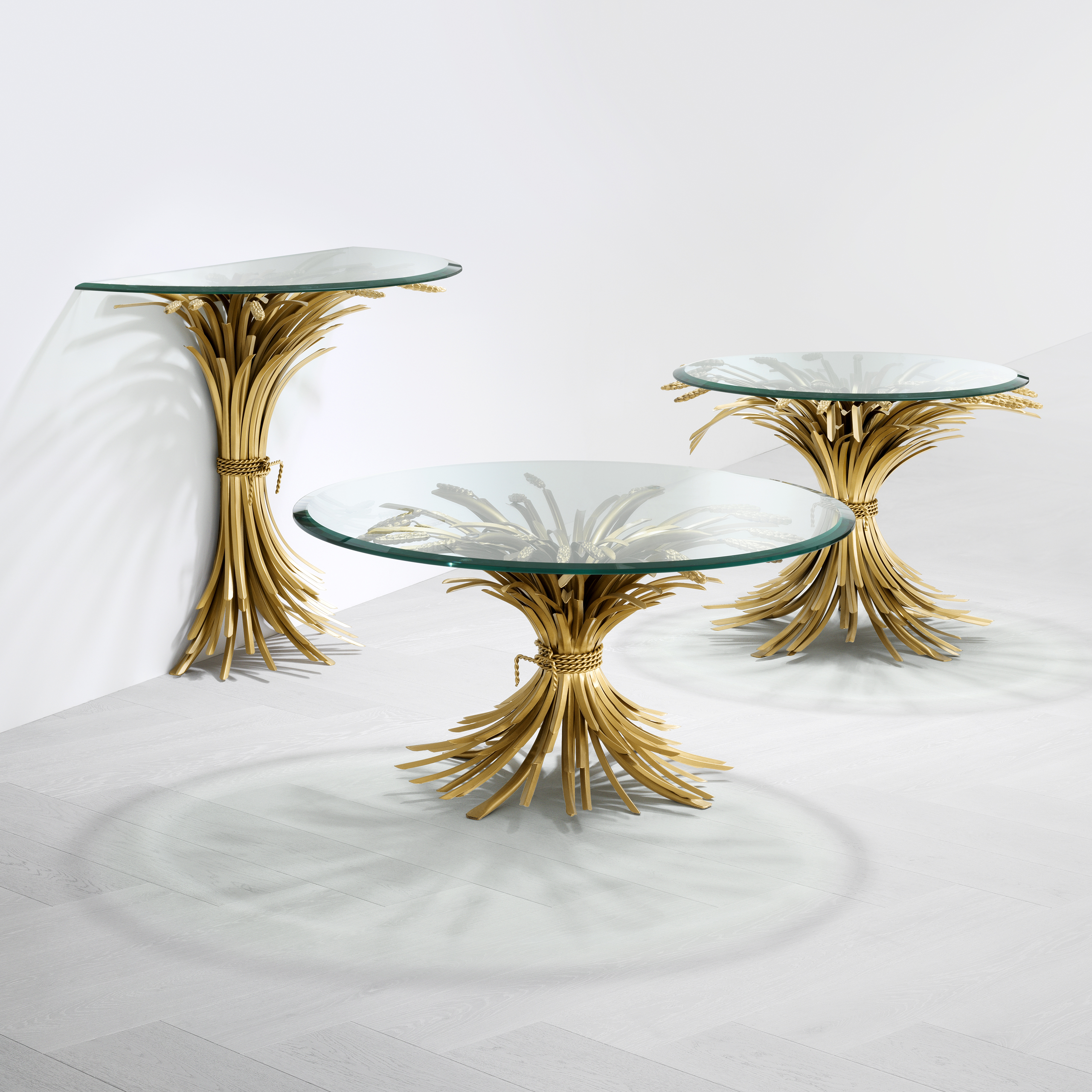 Bonheur Coffee Table Brass 90 cm Bonheur Soffbord Mässing 90 cm